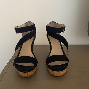 Charles David suede wedges size 6